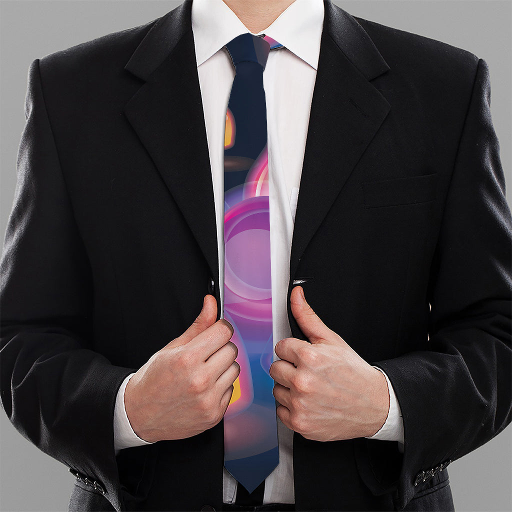 Light Up Bowling Pins Print Necktie