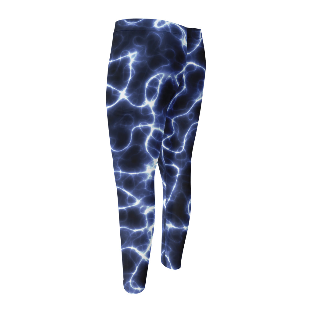 Lightning Chain Print Men's Compression Pants