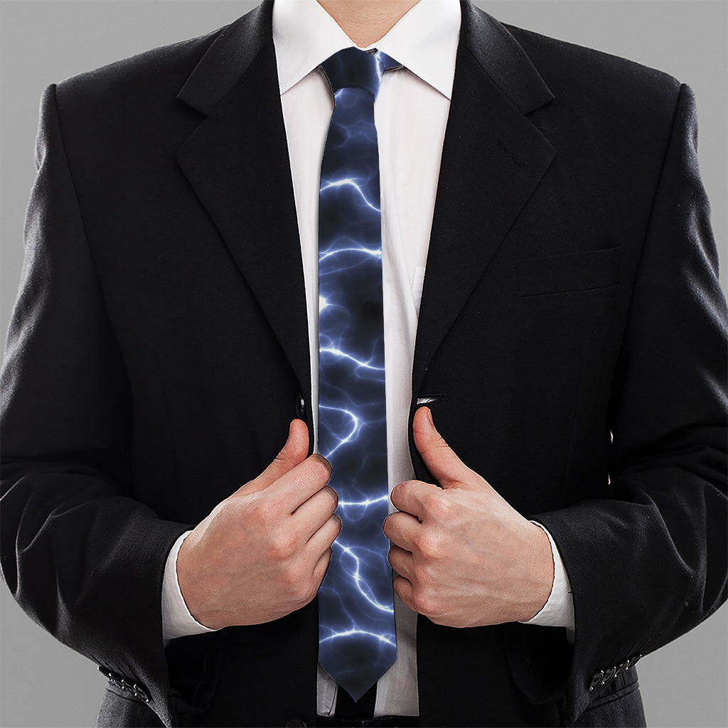 Lightning Chain Print Necktie