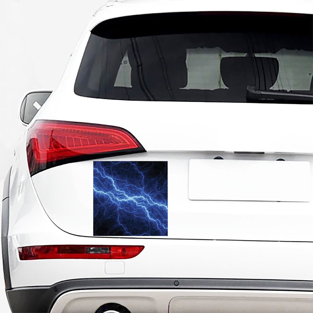 Lightning Plasma Print Car Sticker