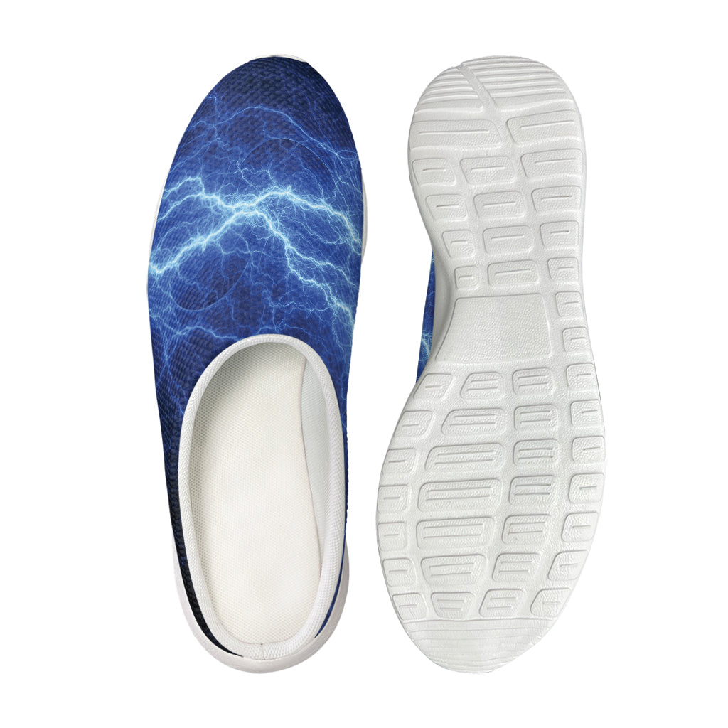Lightning Plasma Print Mesh Casual Shoes