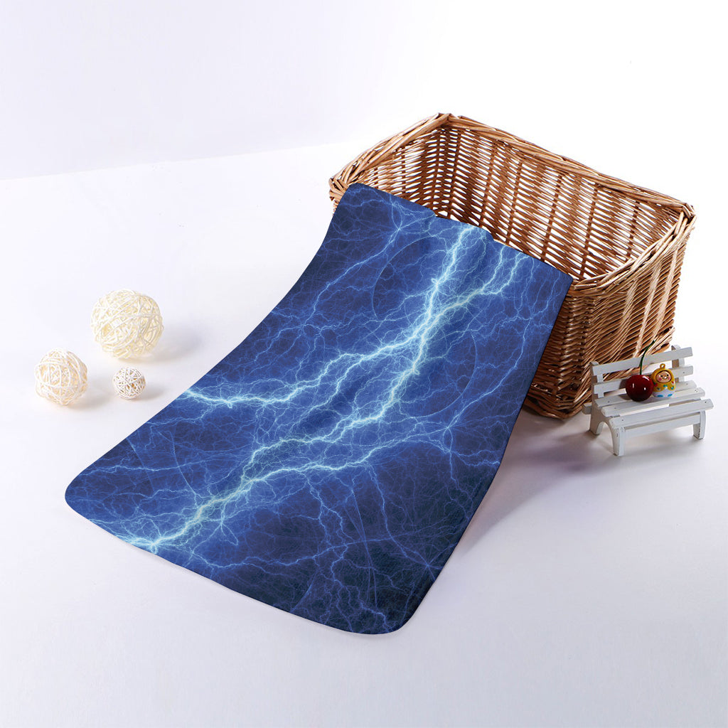 Lightning Plasma Print Towel