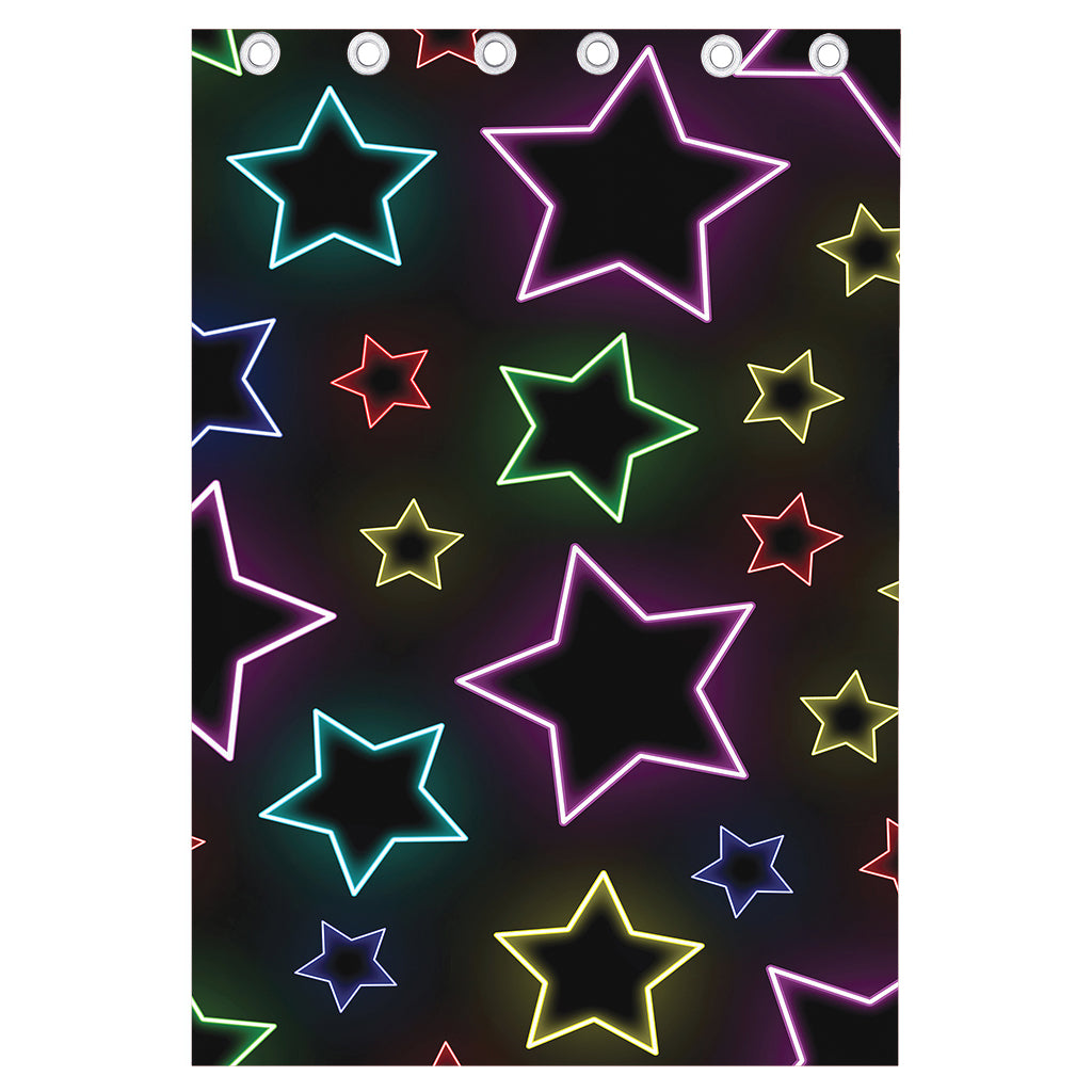 Lights Star Pattern Print Curtain
