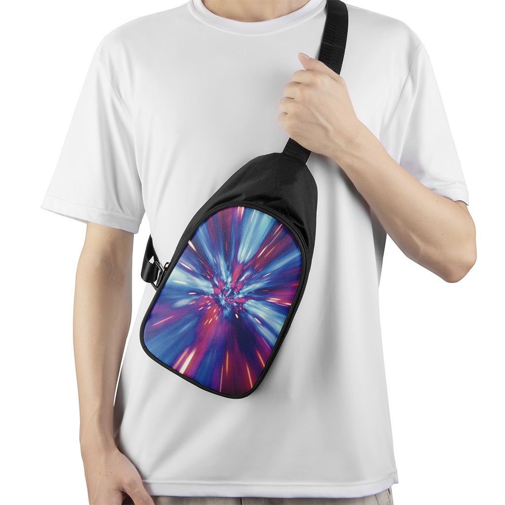 Lightspeed Vortex Print Chest Bag