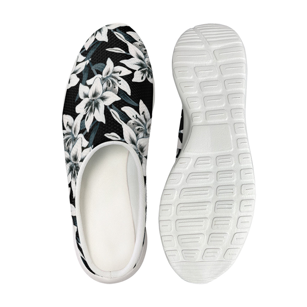 Lily Floral Pattern Print Mesh Casual Shoes