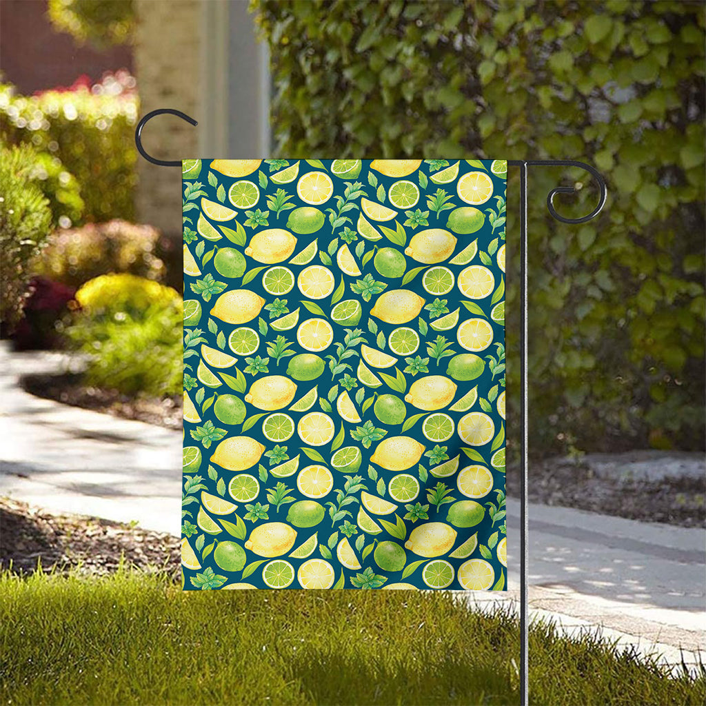 Lime And Lemon Pattern Print House Flag