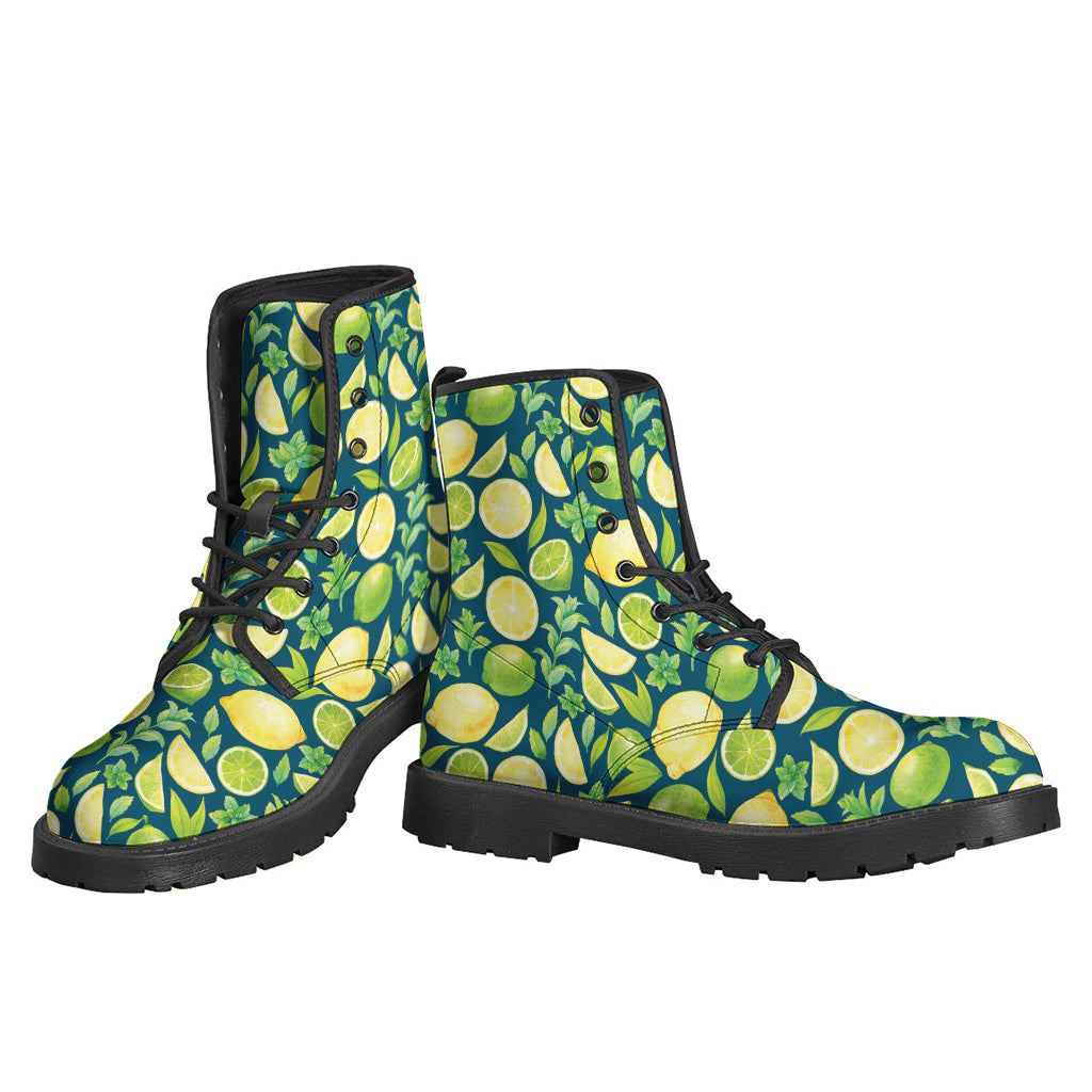 Lime And Lemon Pattern Print Backpack