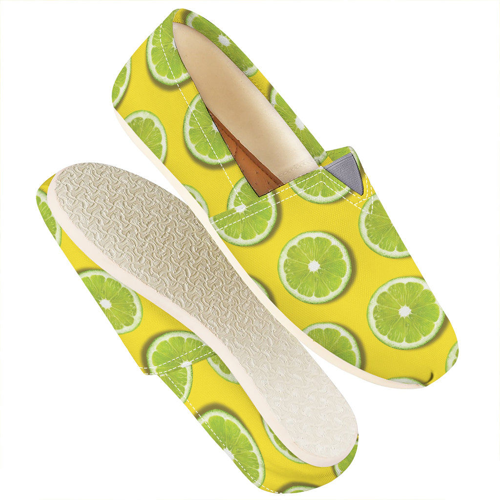 Lime Slices Pattern Print Casual Shoes