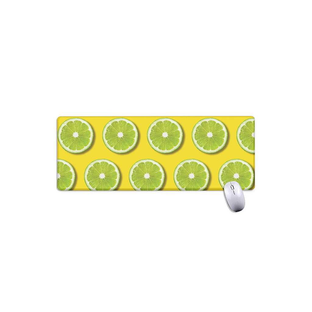 Lime Slices Pattern Print Extended Mouse Pad