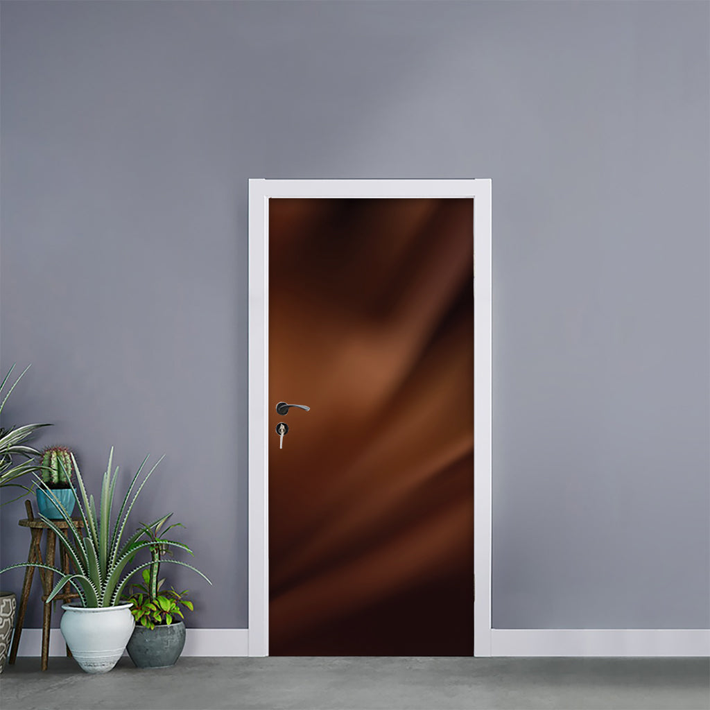 Liquid Chocolate Print Door Sticker