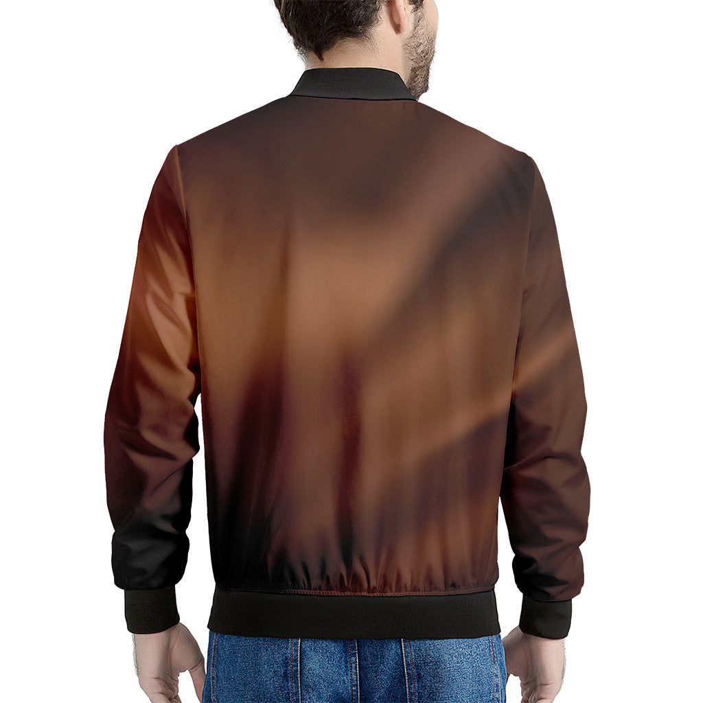 Liquid Chocolate Print Men's Bomber Jacket