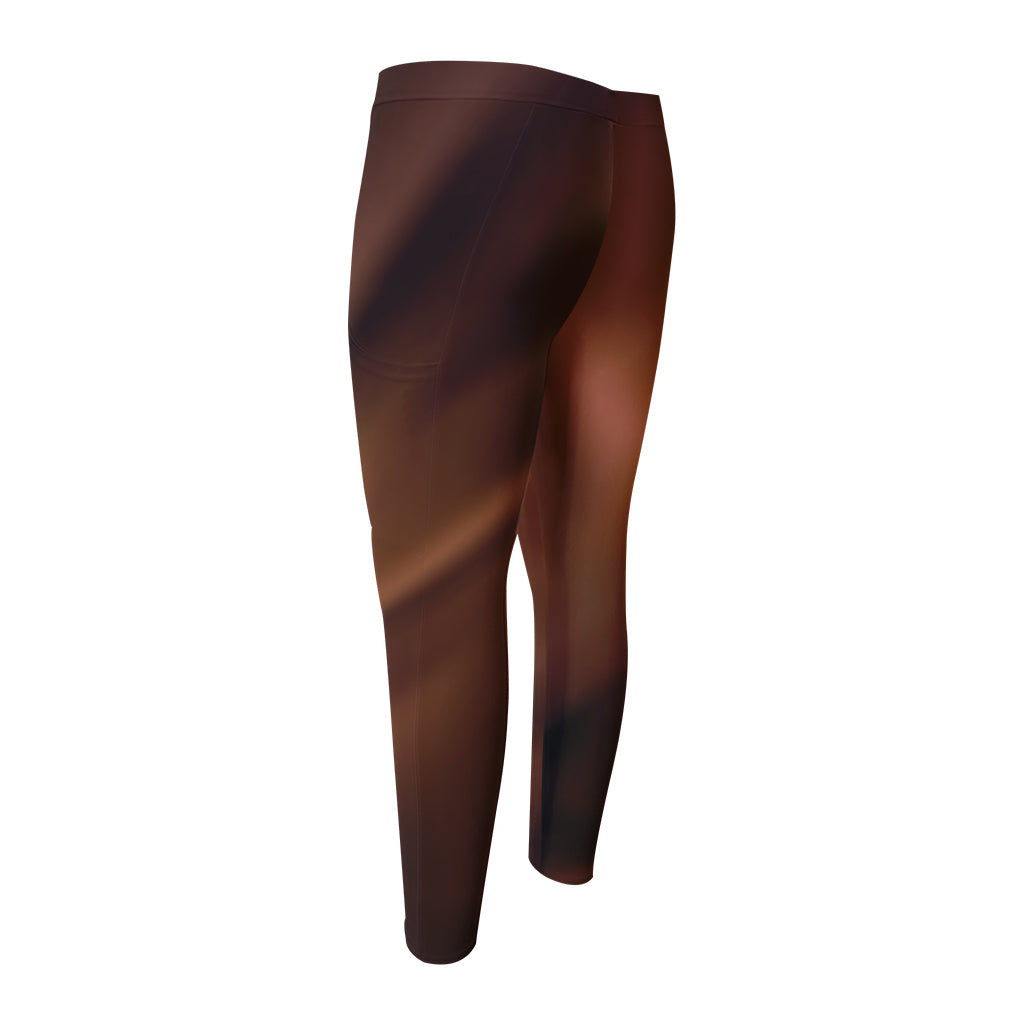 Liquid Chocolate Print Men's Compression Pants