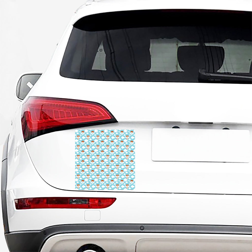Little Angel Pattern Print Car Sticker