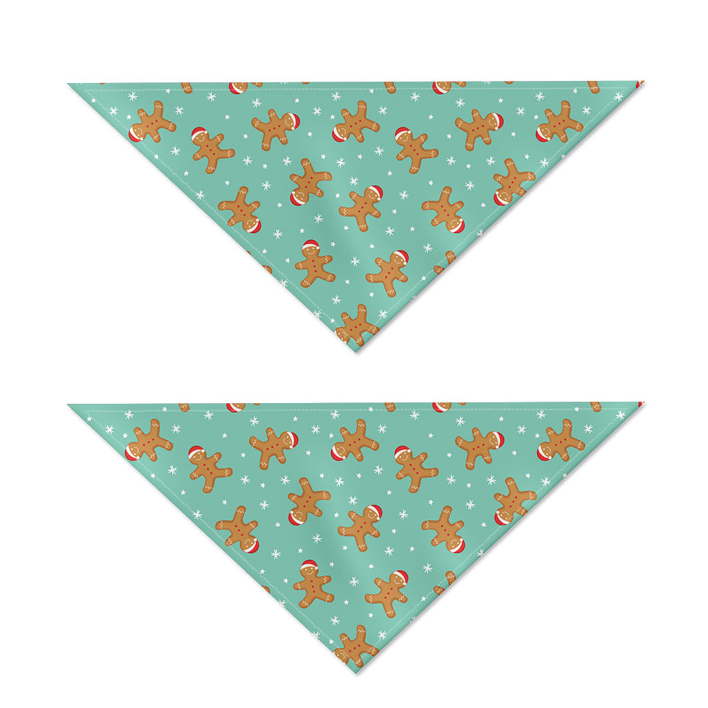 Little Gingerbread Man Pattern Print Dog Bandana