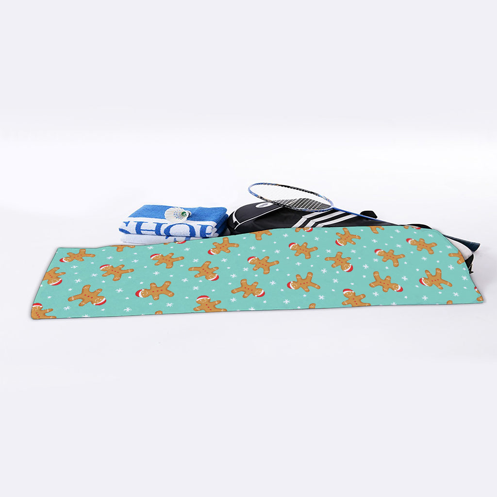 Little Gingerbread Man Pattern Print Sports Towel
