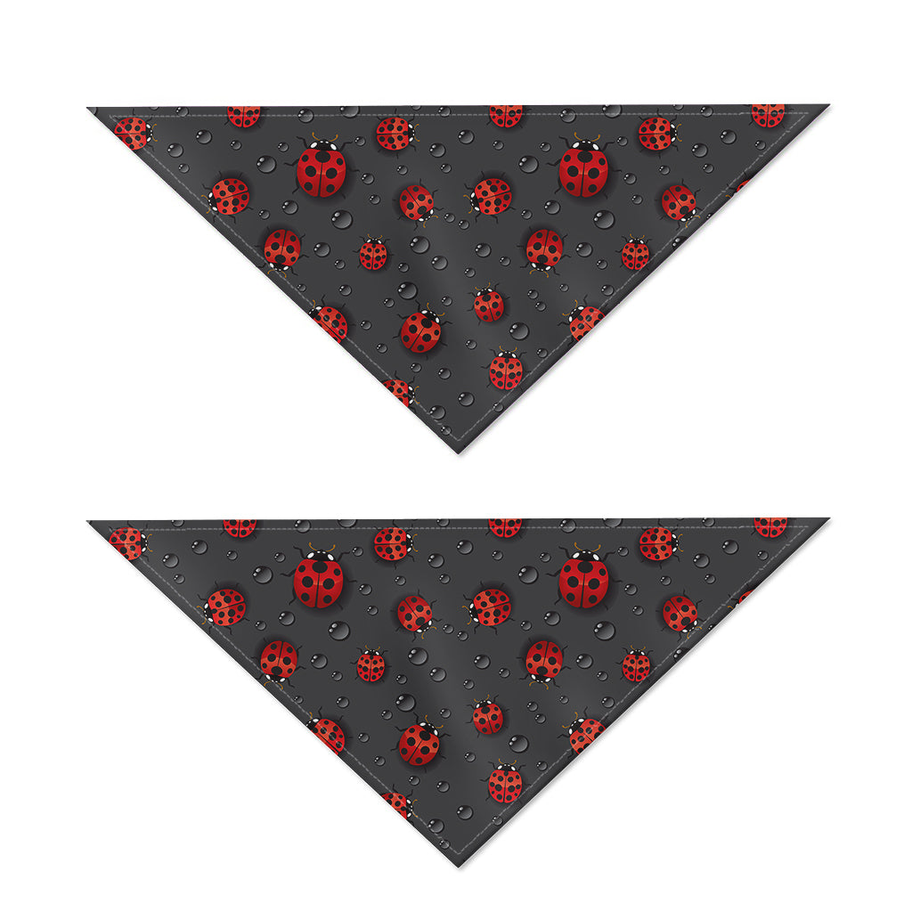 Little Ladybird Pattern Print Dog Bandana