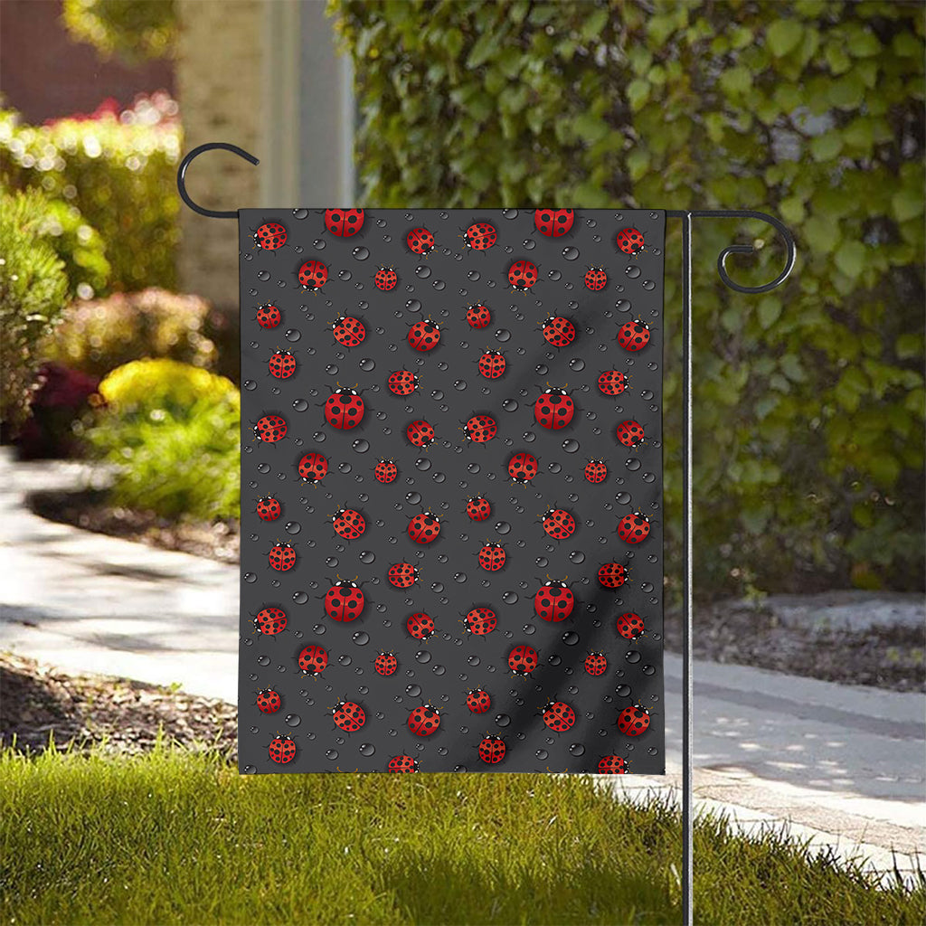 Little Ladybird Pattern Print House Flag