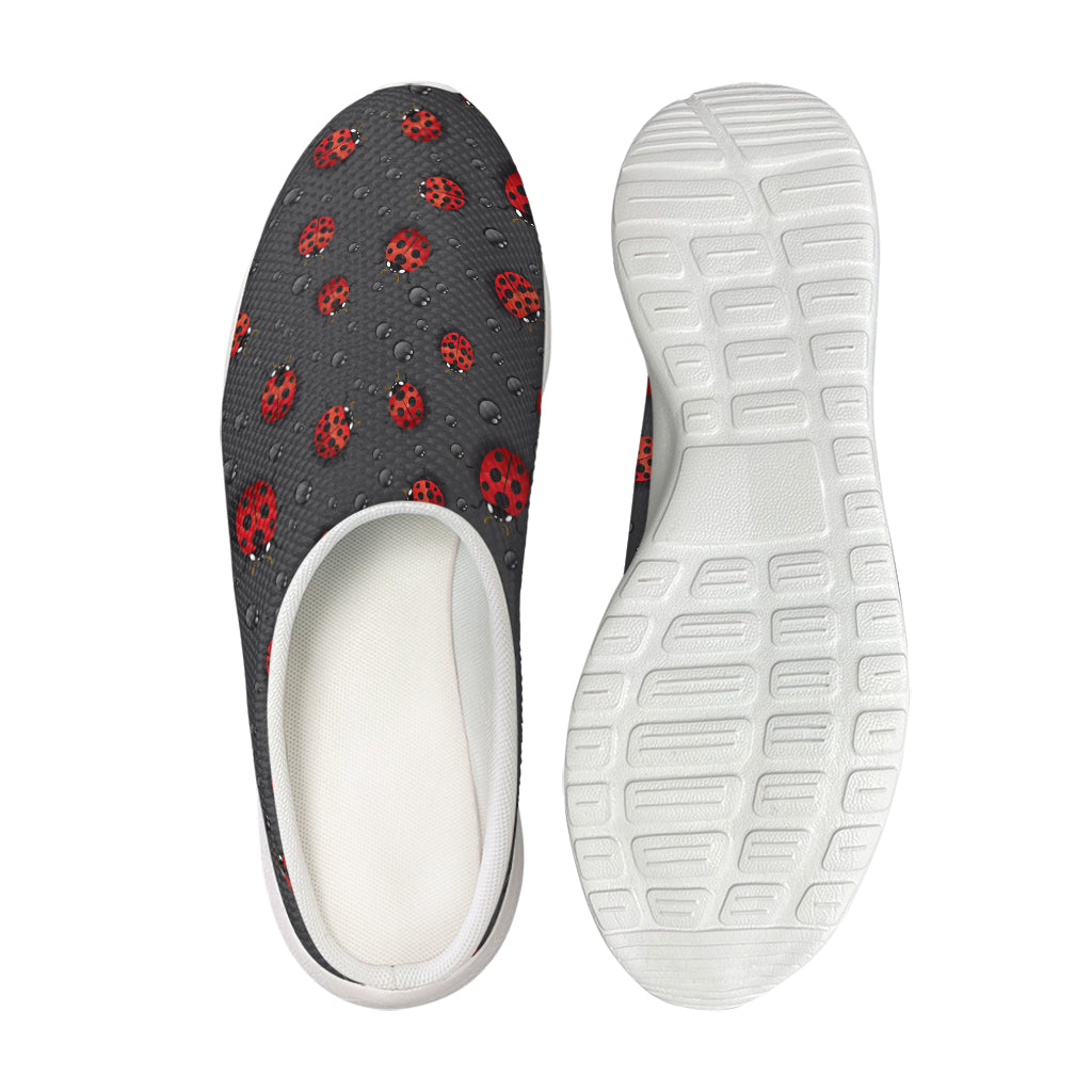 Little Ladybird Pattern Print Mesh Casual Shoes