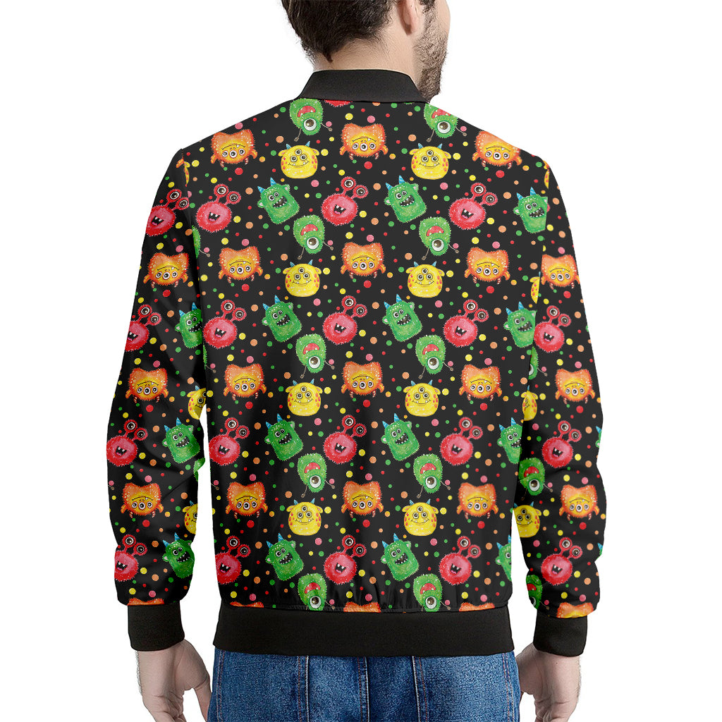 Little Monster Pattern Print Men's Bomber Jacket
