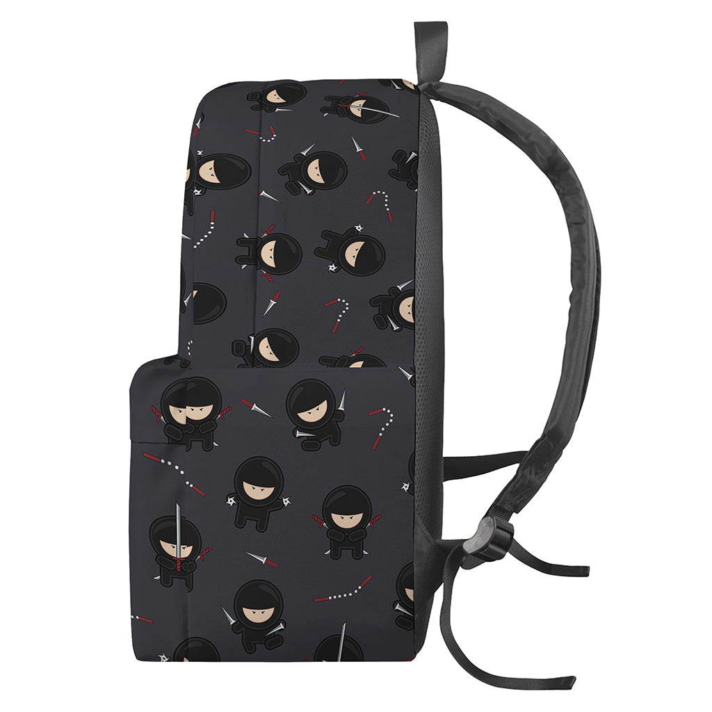 Little Ninja Pattern Print Backpack