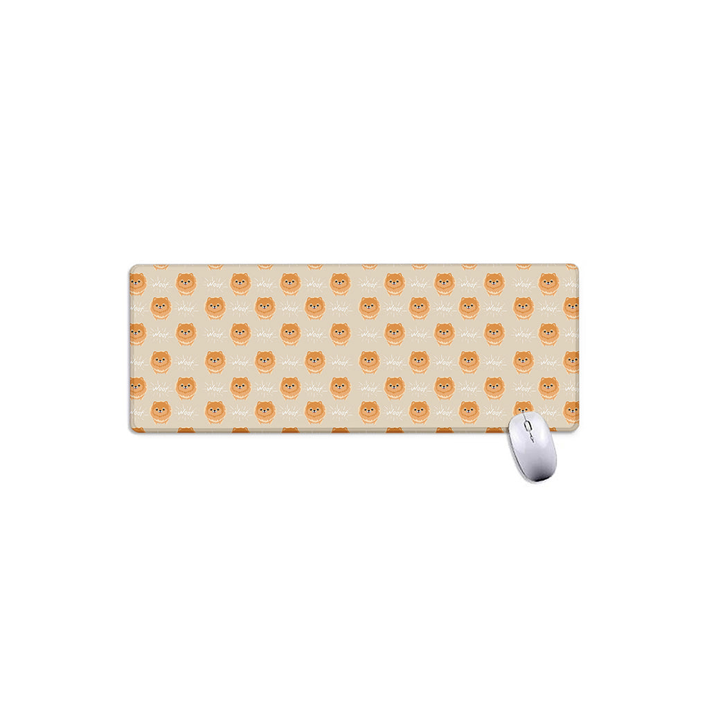 Little Pomeranian Pattern Print Extended Mouse Pad