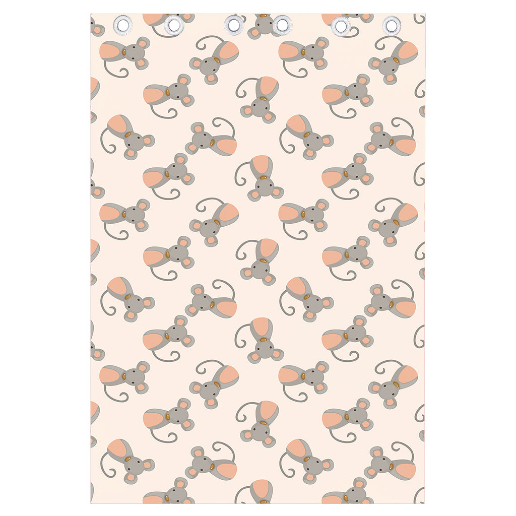 Little Rat Pattern Print Curtain