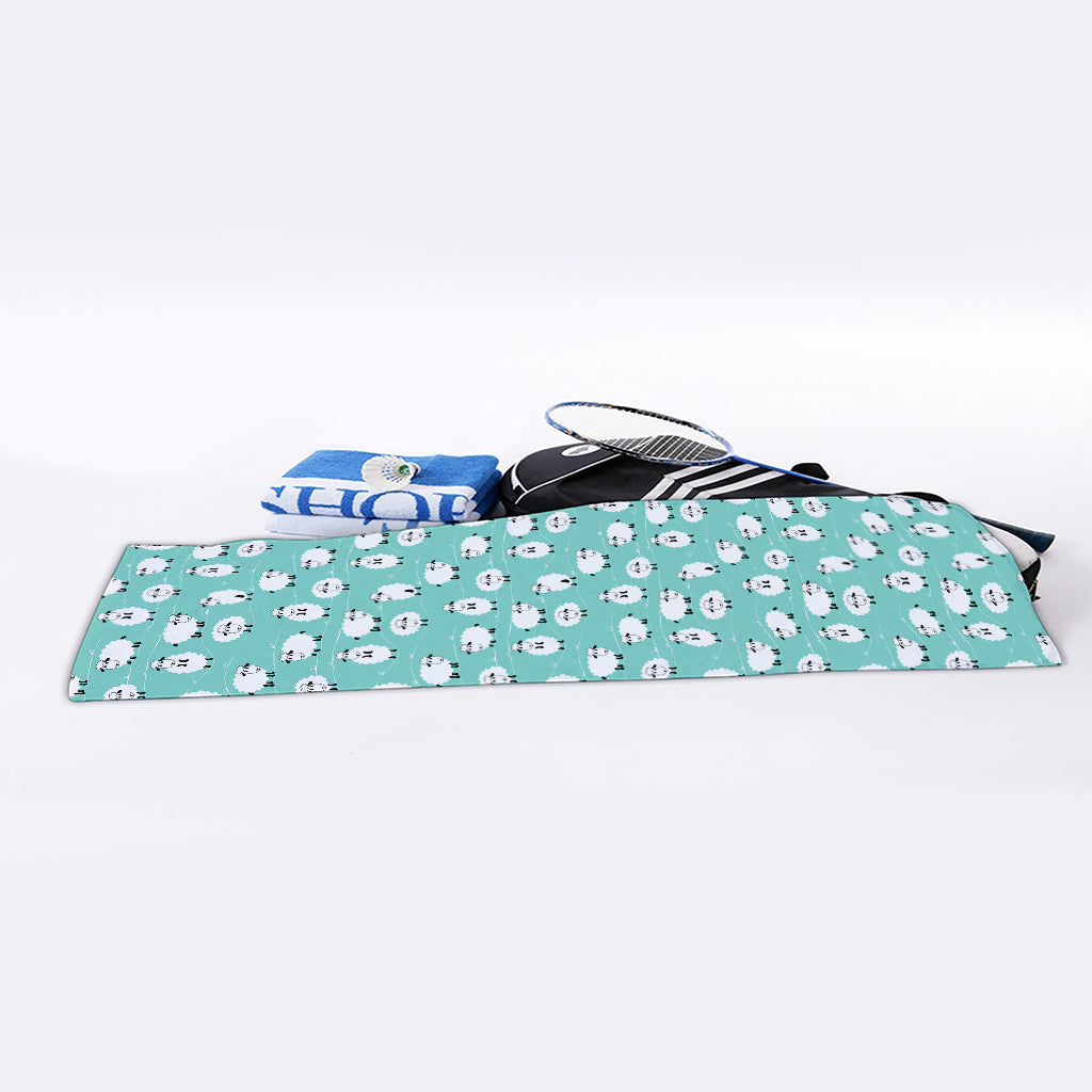Little Sheep Pattern Print Sports Towel