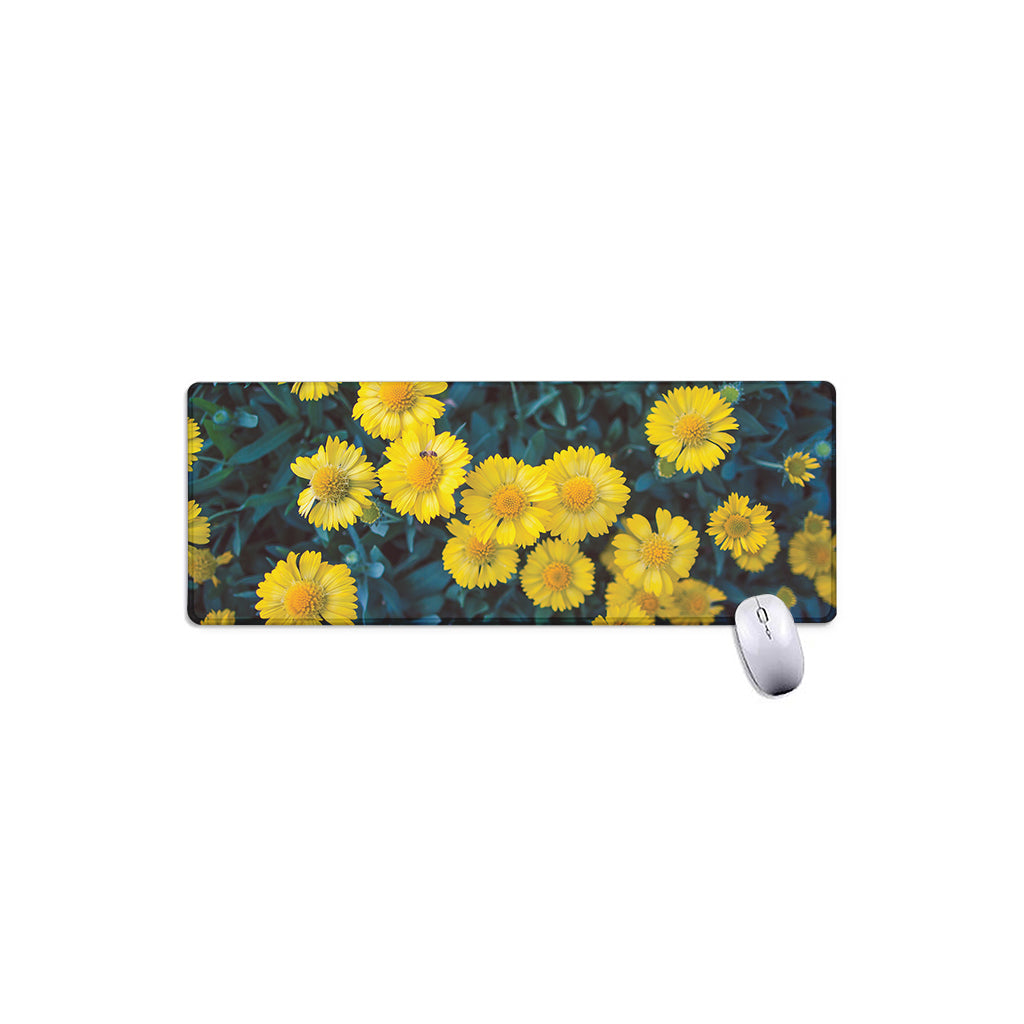 Little Yellow Daisy Print Extended Mouse Pad