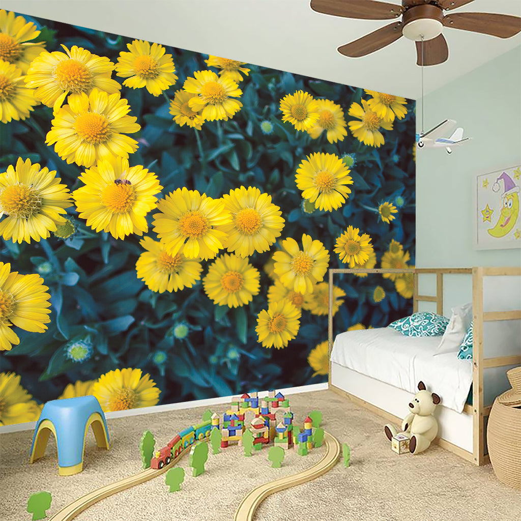 Little Yellow Daisy Print Wall Sticker