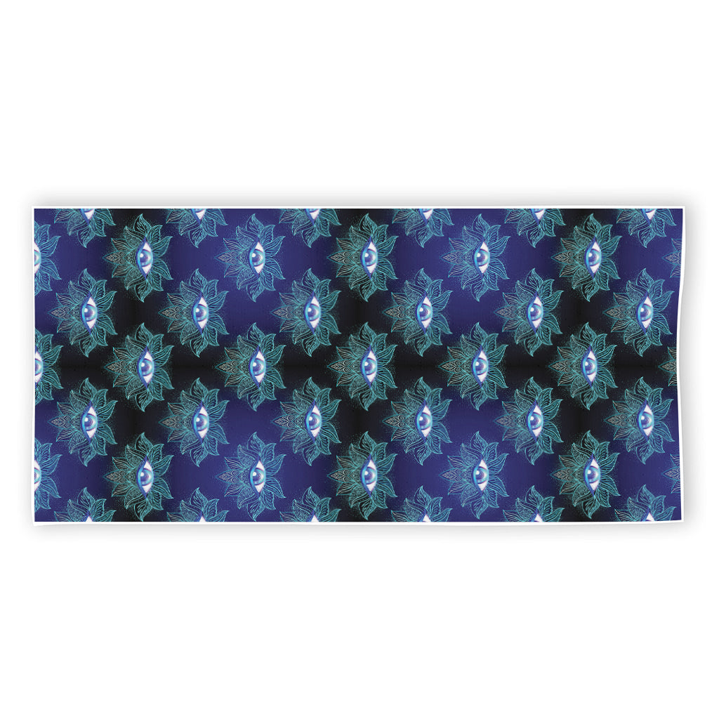 Lotus Eye of Providence Pattern Print Beach Towel