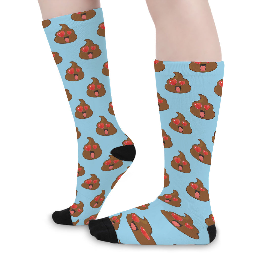 Lovely Poop Pattern Print Long Socks