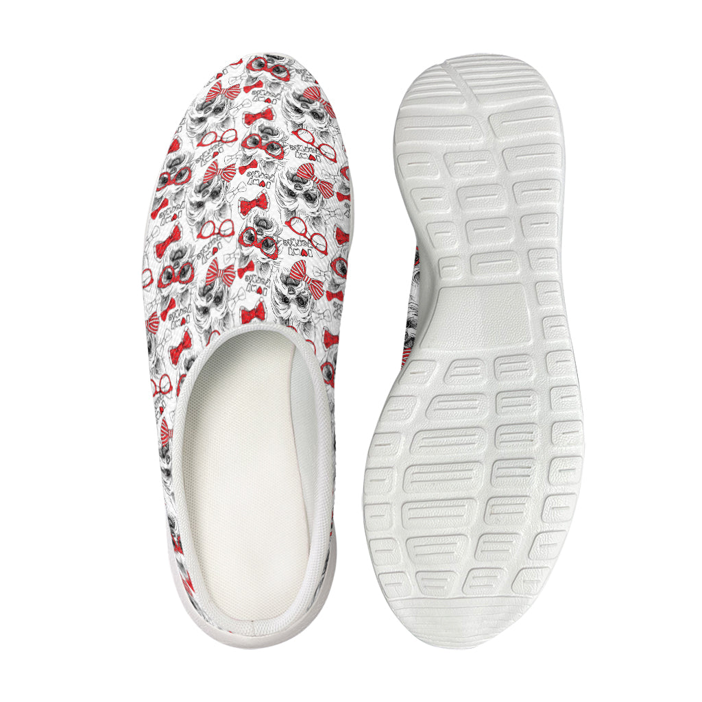 Lovely Yorkshire Terrier Pattern Print Mesh Casual Shoes