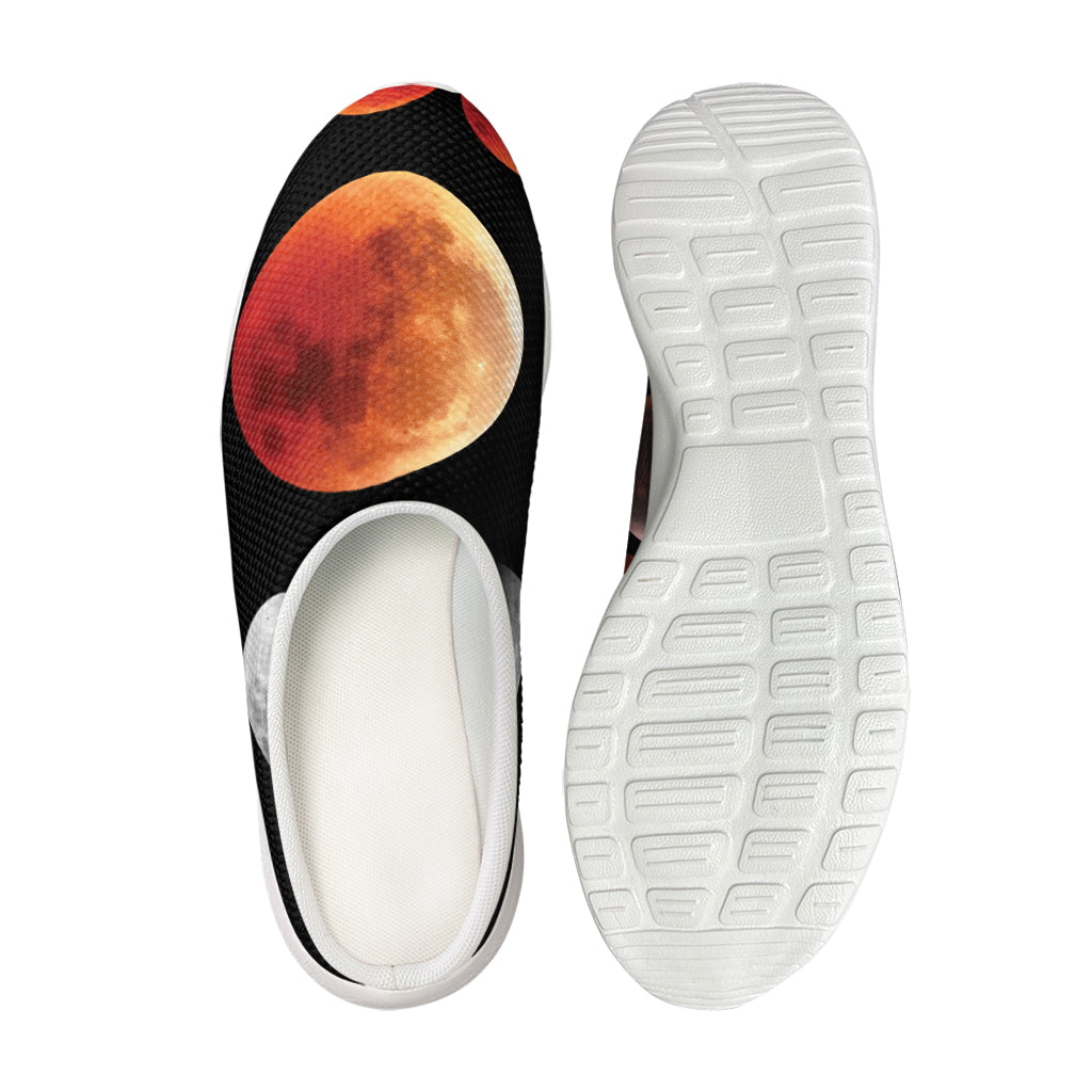 Lunar Eclipse Cycle Print Mesh Casual Shoes