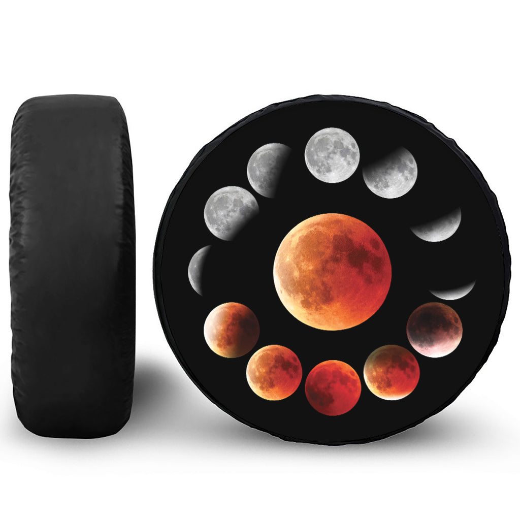 Lunar Eclipse Cycle Print Tire Cover