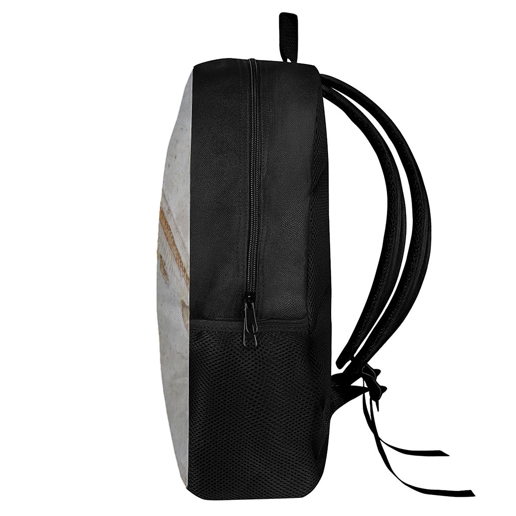 Lycoptera Fish Fossil Print 17 Inch Backpack