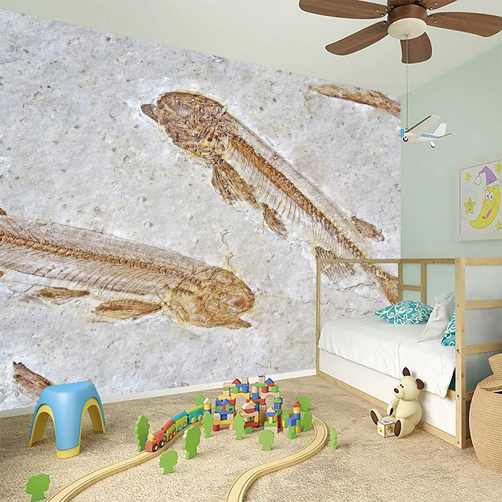 Lycoptera Fish Fossil Print Wall Sticker