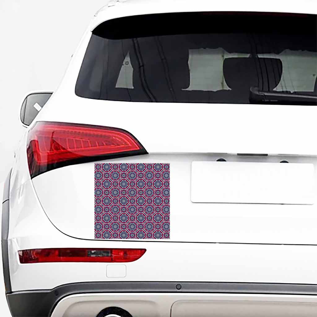 Magenta Mandala Bohemian Pattern Print Car Sticker