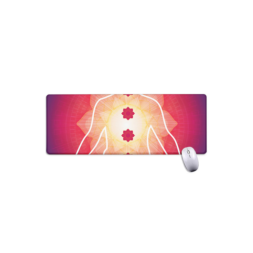 Mandala Chakras Aura Print Extended Mouse Pad