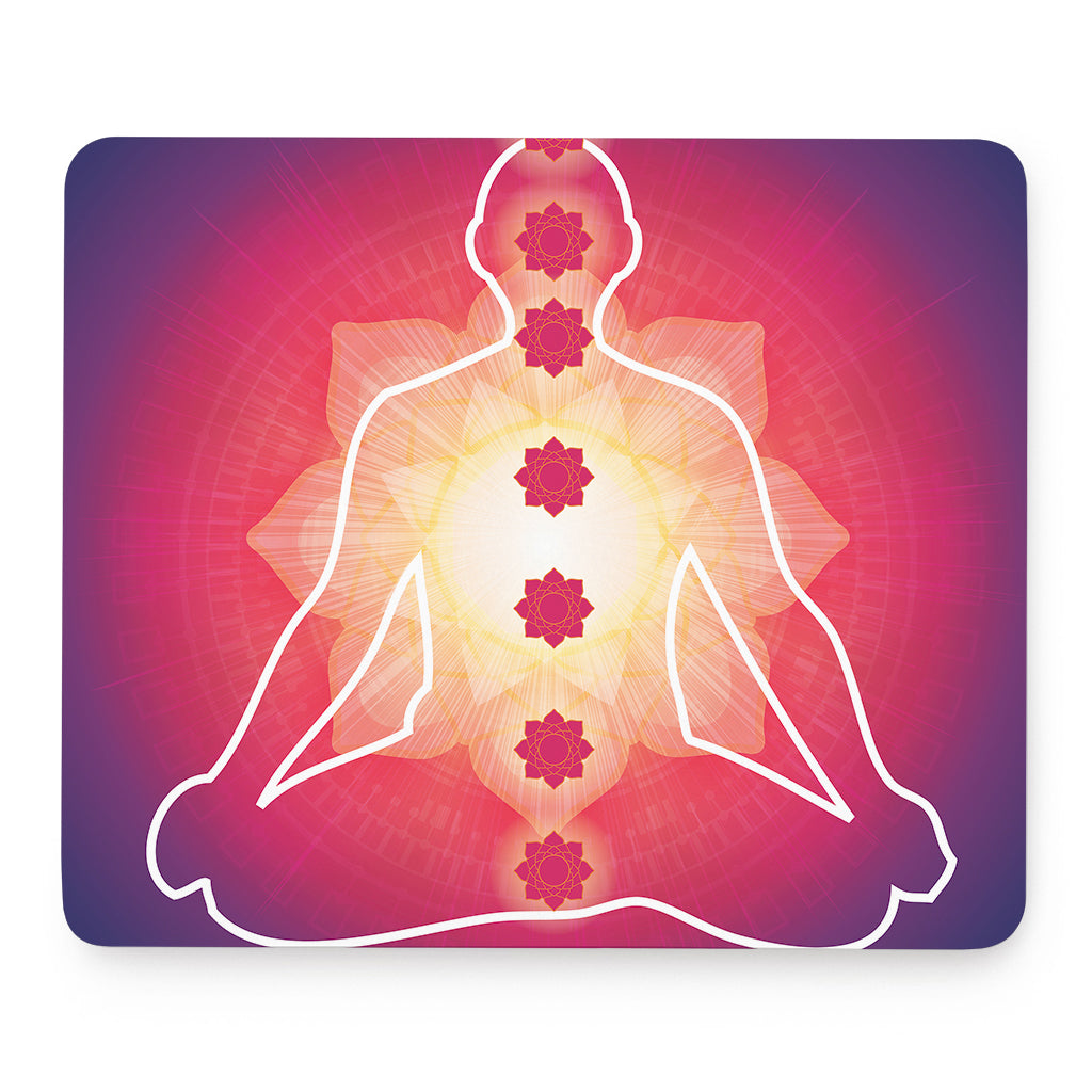 Mandala Chakras Aura Print Mouse Pad