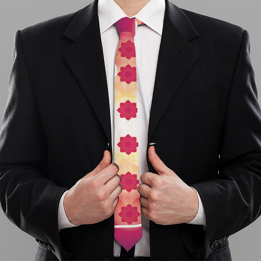 Mandala Chakras Aura Print Necktie