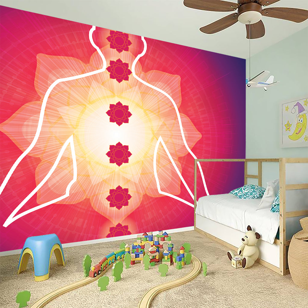 Mandala Chakras Aura Print Wall Sticker