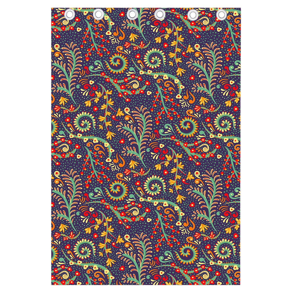Mandala Floral Bohemian Pattern Print Curtain