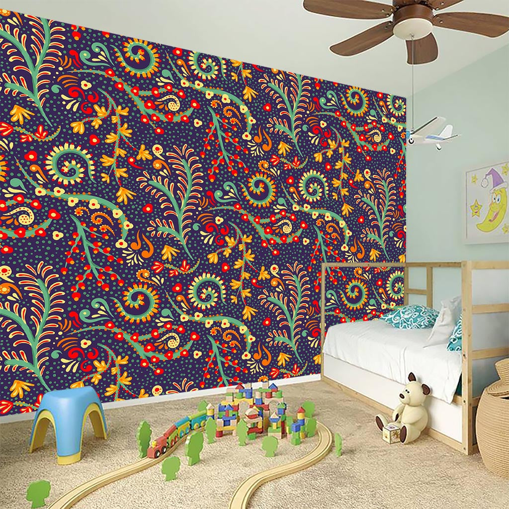 Mandala Floral Bohemian Pattern Print Wall Sticker