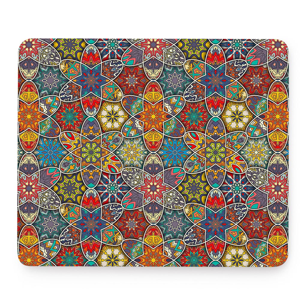 Mandala Star Bohemian Pattern Print Mouse Pad