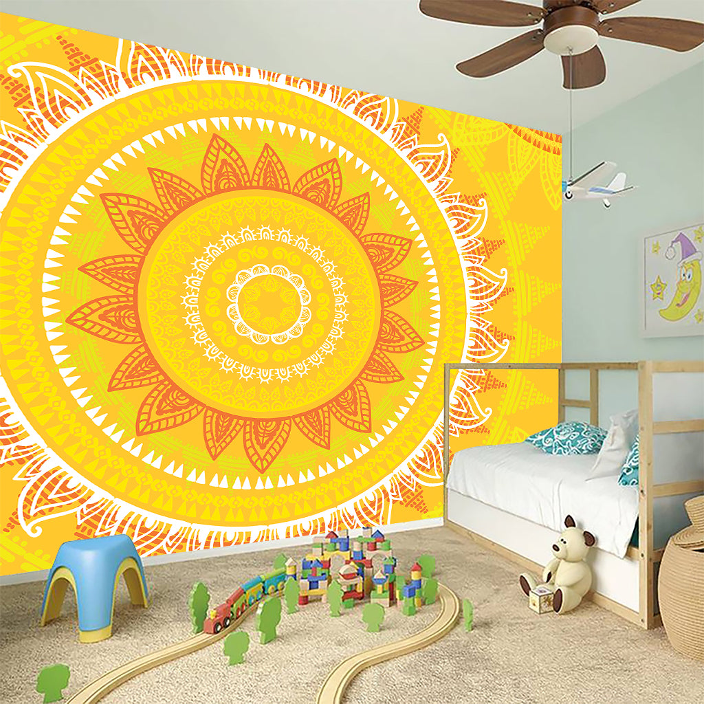 Mandala Sun Print Wall Sticker