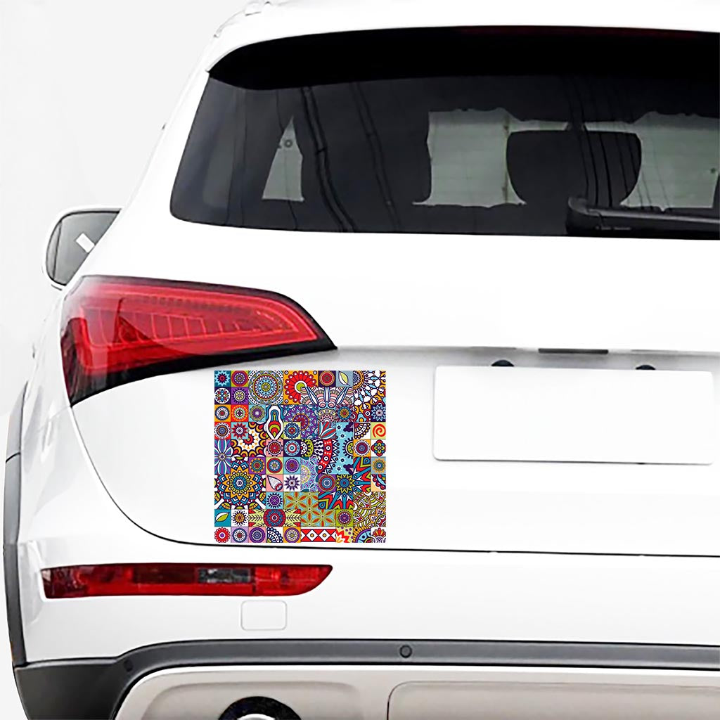 Mandala Tile Bohemian Pattern Print Car Sticker