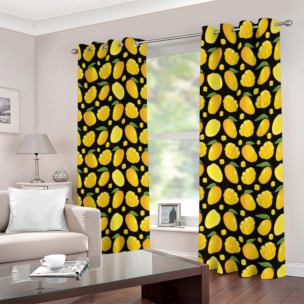 Mango Pattern Print Extra Wide Grommet Curtains