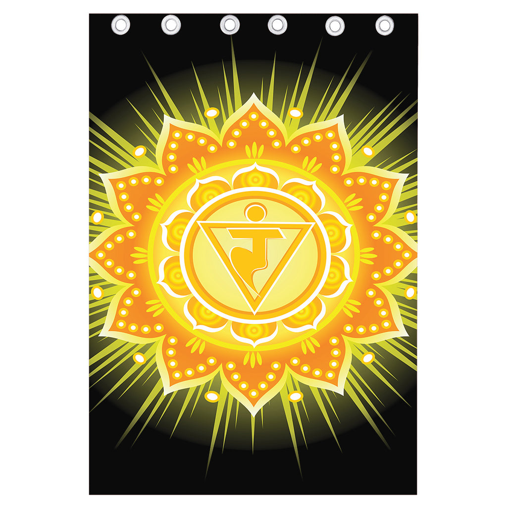 Manipura Chakra Mandala Print Curtain