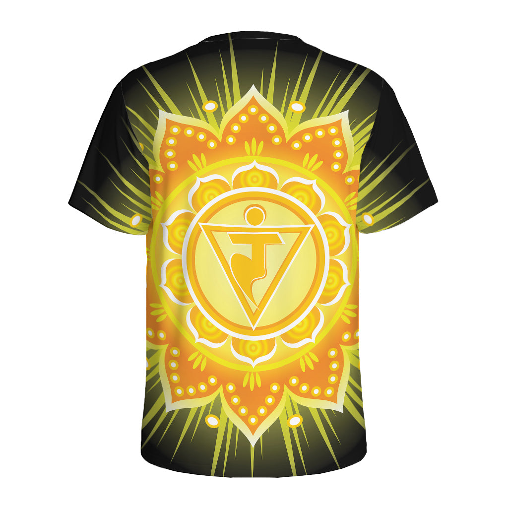 Manipura Chakra Mandala Print Men's Sports T-Shirt