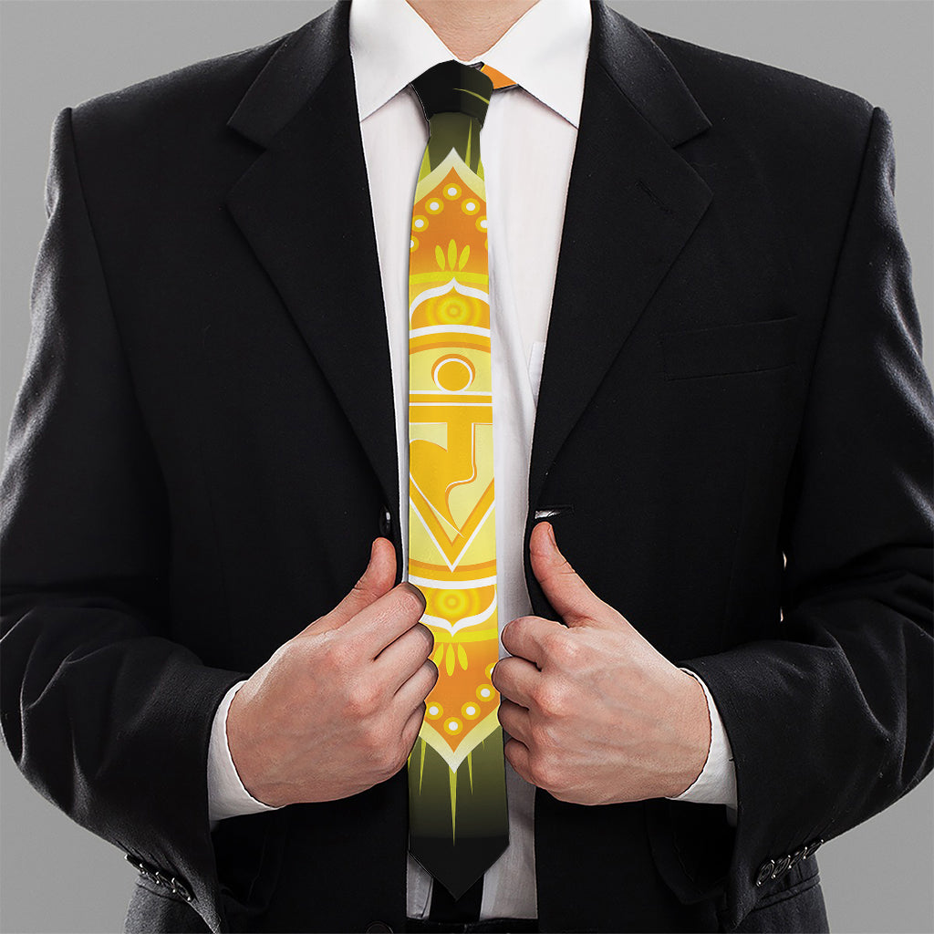 Manipura Chakra Mandala Print Necktie
